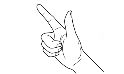CS Bang hand sign